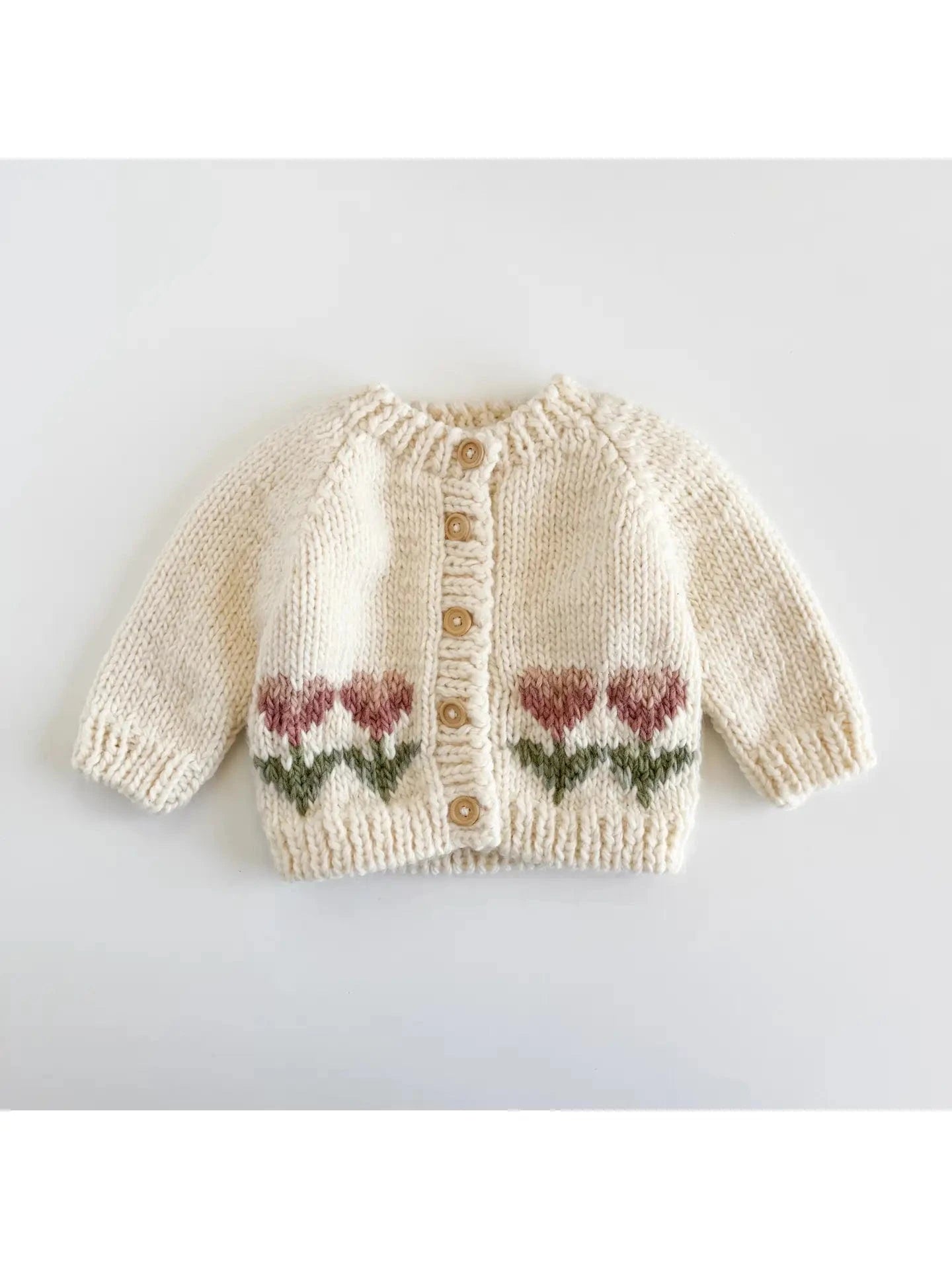 Tulip Flower Cardigan Baby Kid Sweater Figgy Friends Lil Tulips