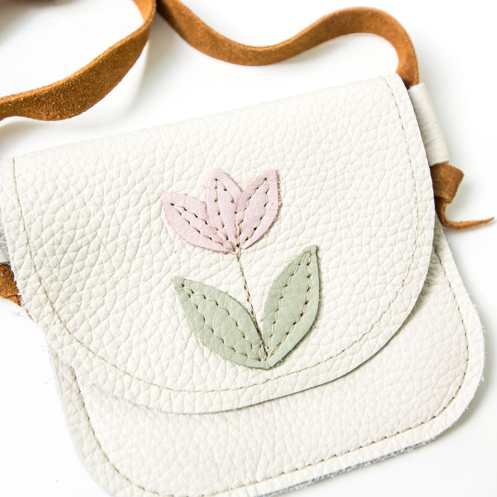 Tulip on Milk Leather Kids Purse Starry Knight Design Lil Tulips