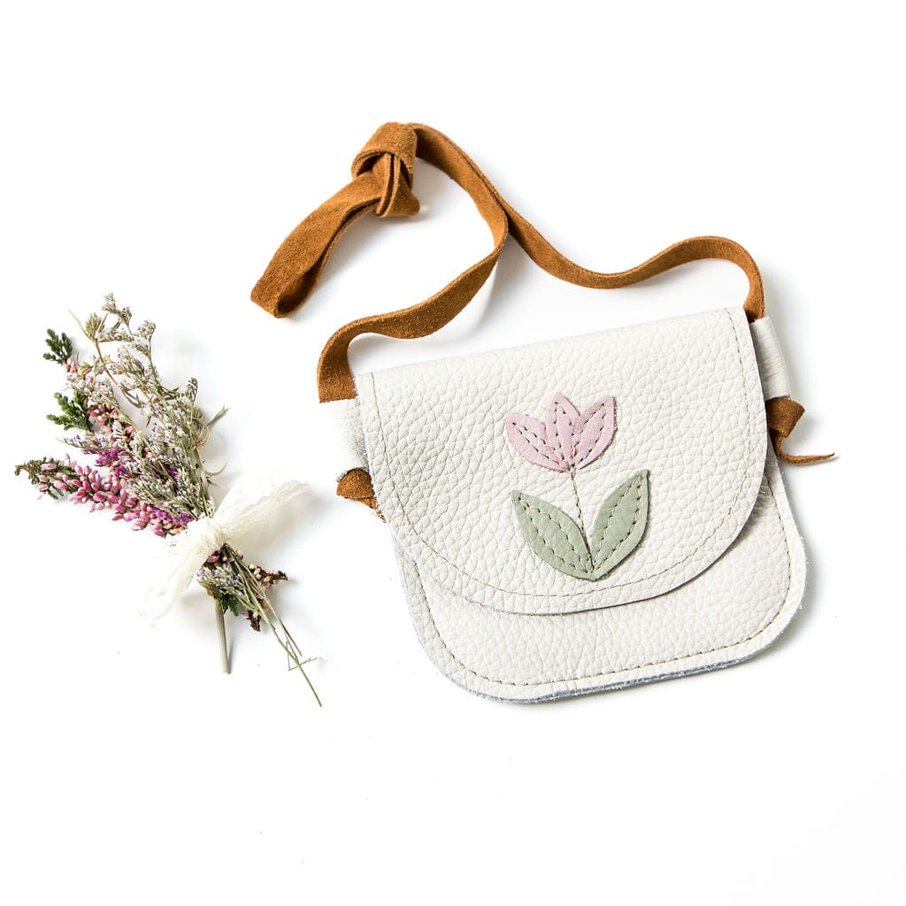 Tulip on Milk Leather Kids Purse Starry Knight Design Lil Tulips