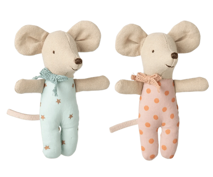 Twins, Baby mice in matchbox Maileg Lil Tulips