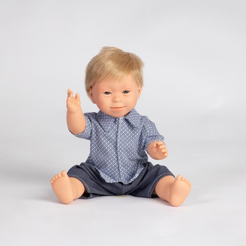 TYBER Doll - Down Syndrome Boy Blonde Mini Colettos Lil Tulips
