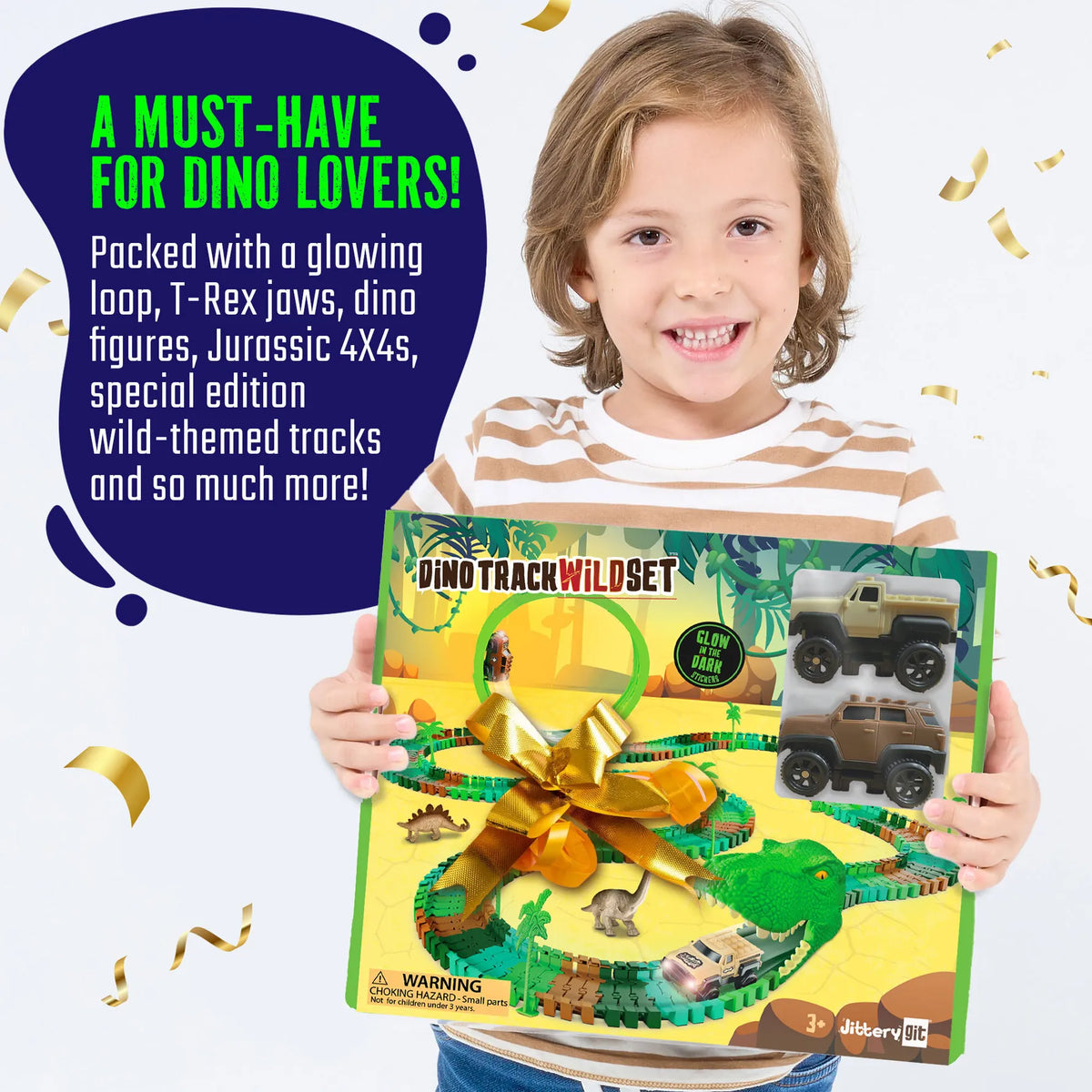 Ultimate Glows Dino Race Track JitteryGit Lil Tulips