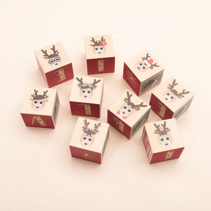 Uncle Goose Reindeer Blocks Uncle Goose Final Sale Lil Tulips