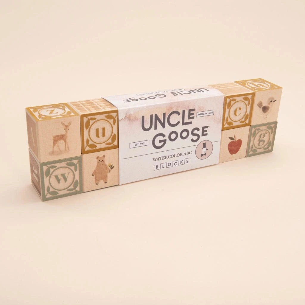Uncle Goose Watercolor Abc Blocks Uncle Goose Lil Tulips