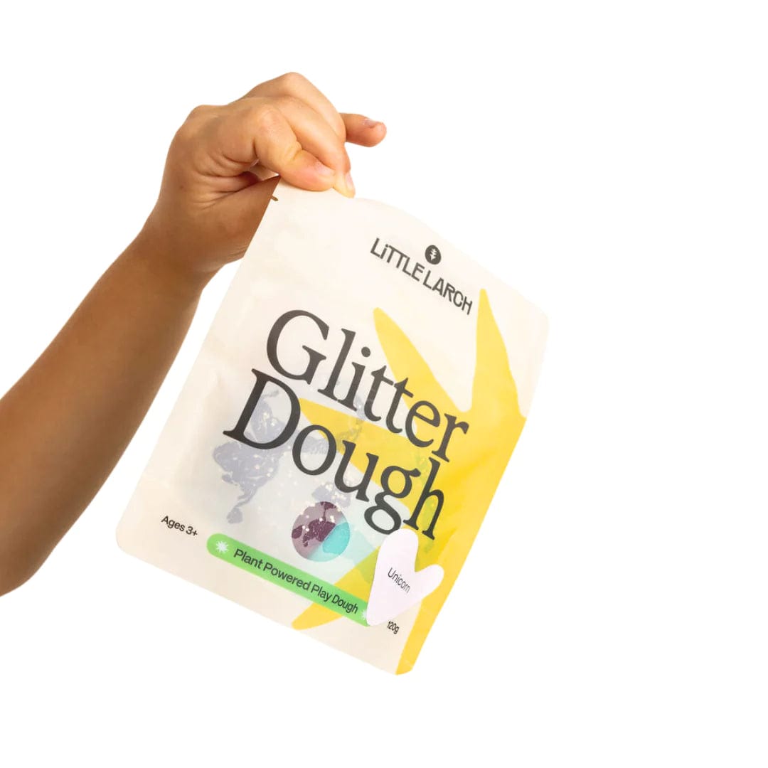 Unicorn Glitter Dough | Natural Play Dough Little Larch Lil Tulips