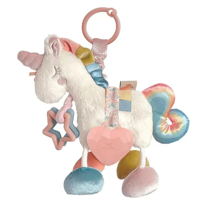 Unicorn Itzy Friends Link & Love™ Activity Plush Itzy Ritzy Pacifiers & Teethers Lil Tulips