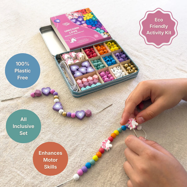 Unicorn Love Bracelet Making Kit Cotton Twist Lil Tulips