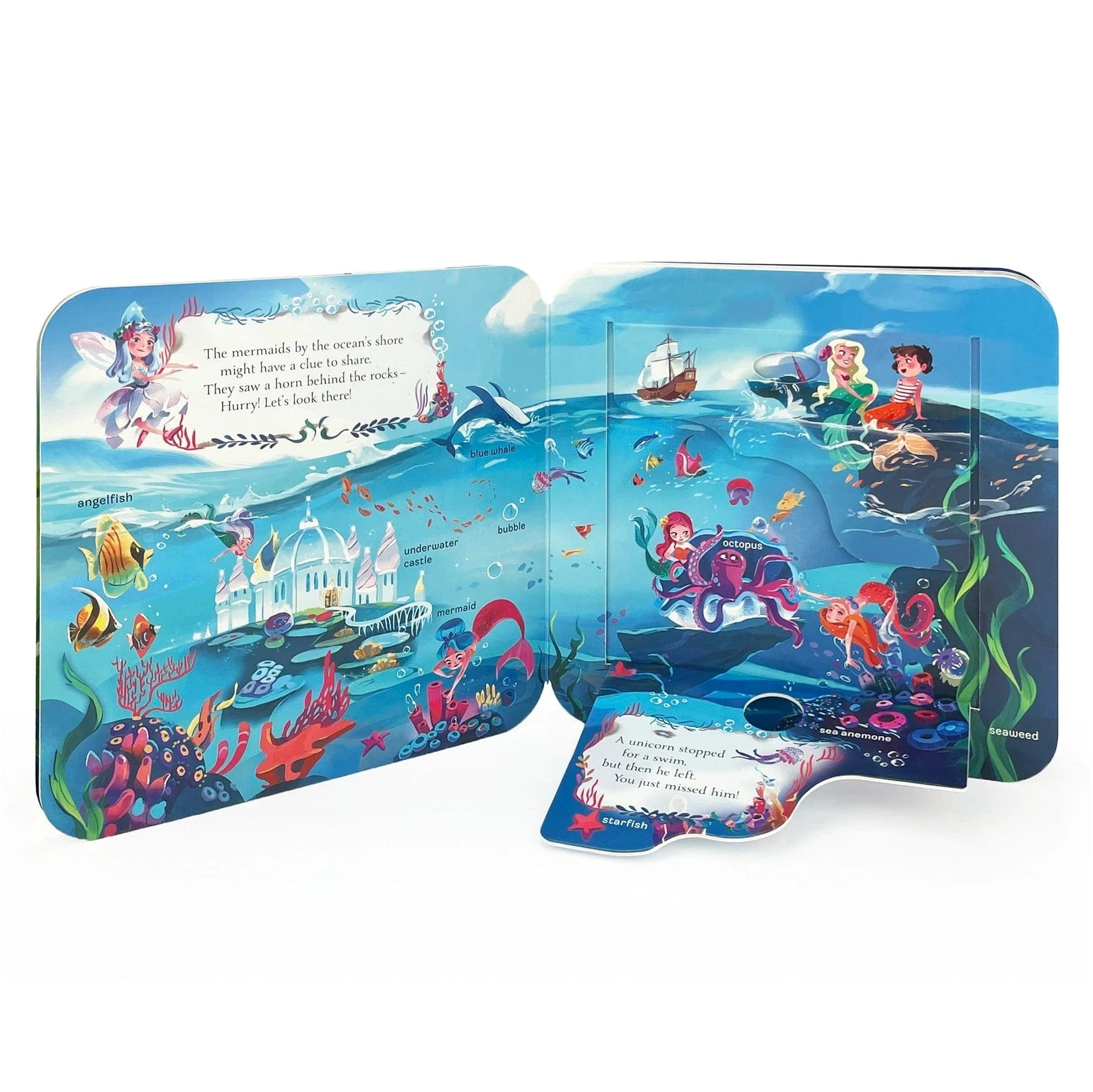 Unicorn Peek-A-Flap Interactive Board Book Cottage Door Press Lil Tulips