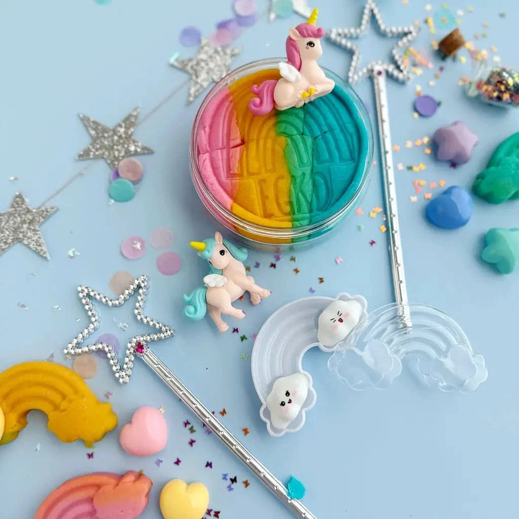 Unicorn Rainbow (Rainbow Sherbet) Kiddough Play Kit Earth Grown KidDoughs Lil Tulips