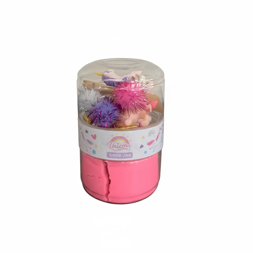 Unicorn Sand Jar Play Play Dough Lil Tulips