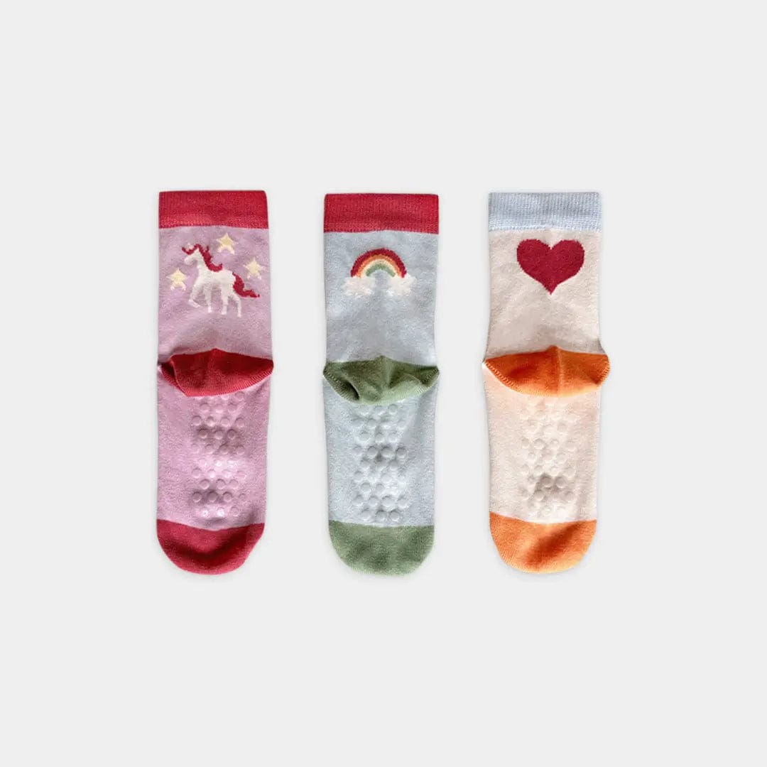 Unicorn Tales Kids’ Organic Cotton Socks – 3-Pack Q for Quinn Lil Tulips