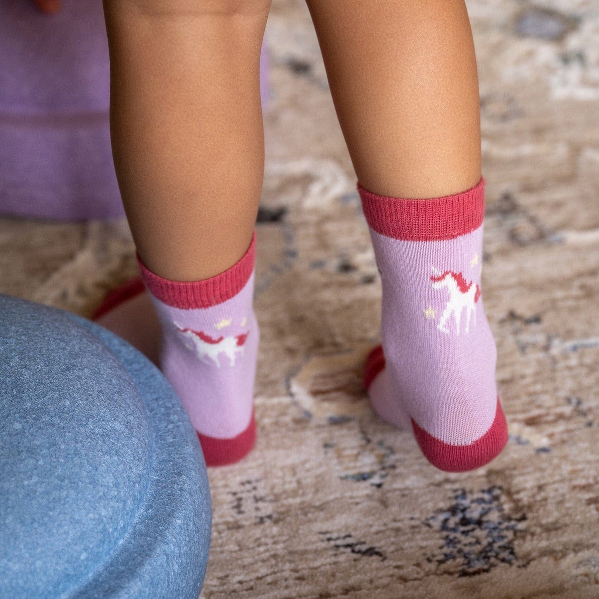 Unicorn Tales Kids’ Organic Cotton Socks – 3-Pack Q for Quinn Lil Tulips