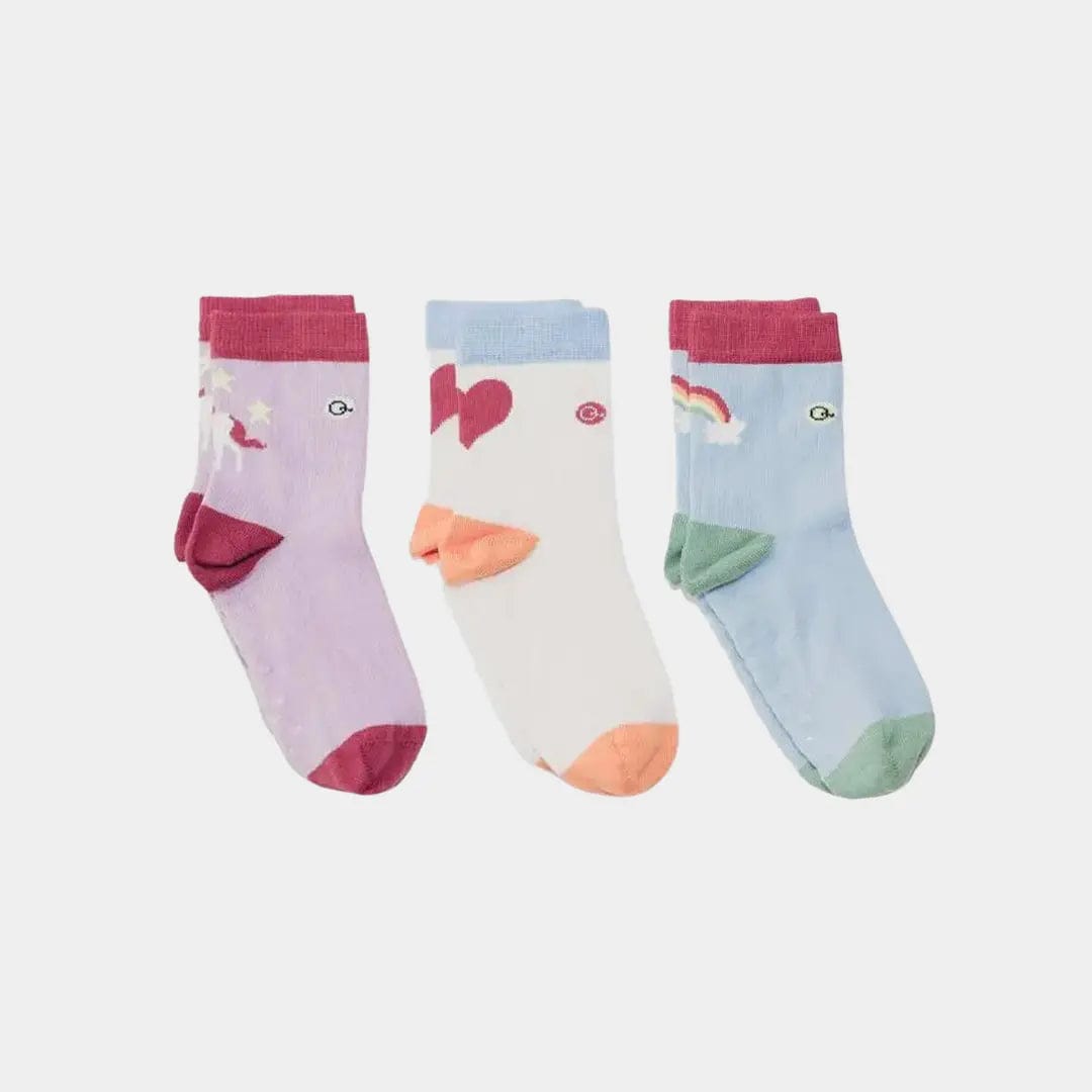 Unicorn Tales Kids’ Organic Cotton Socks – 3-Pack Q for Quinn Lil Tulips