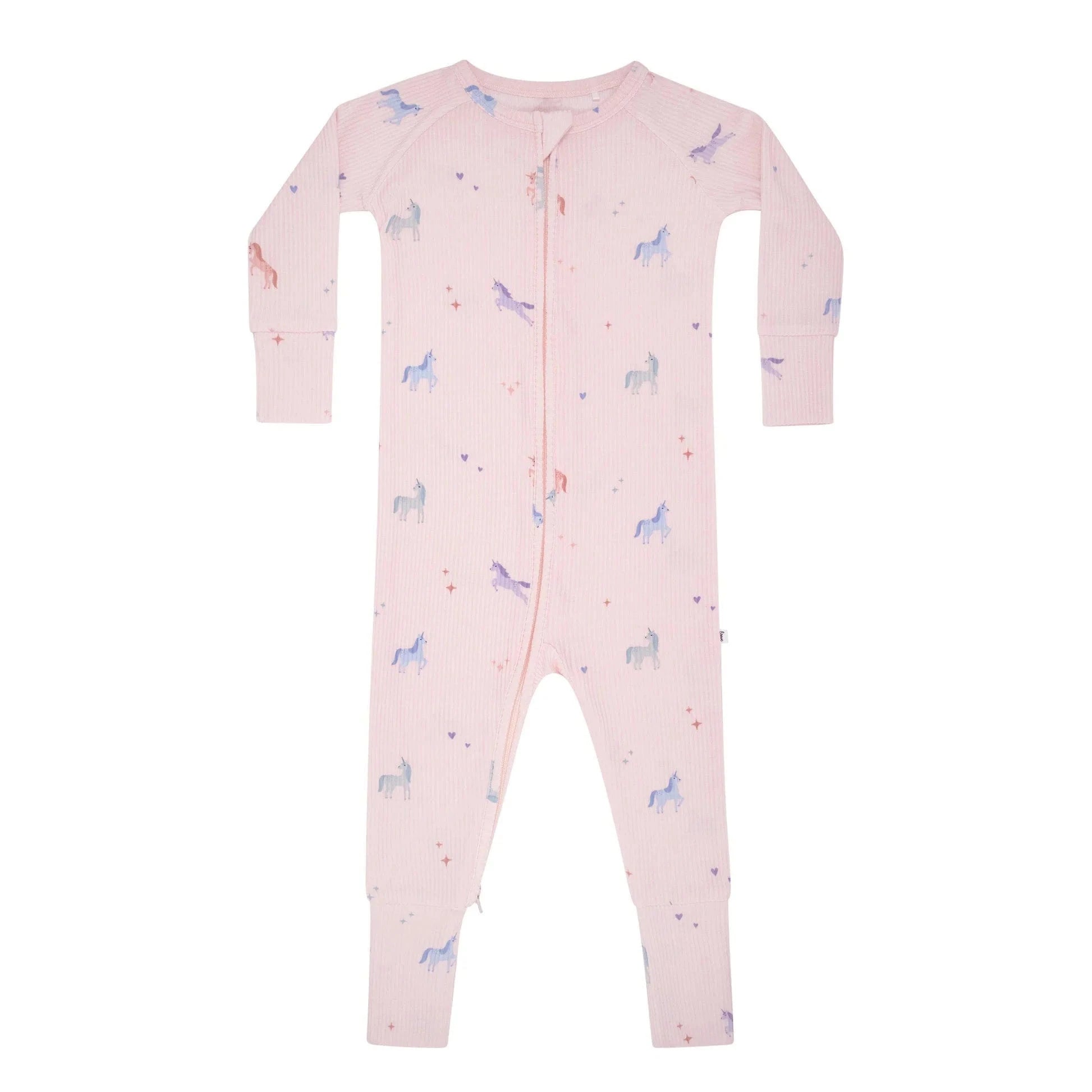 Unicorns Small Ribbed Zip Romper Brave Little Ones Lil Tulips