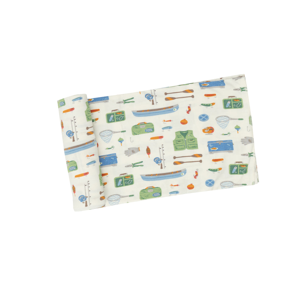 Fishing Tools Stretch Swaddle Blanket