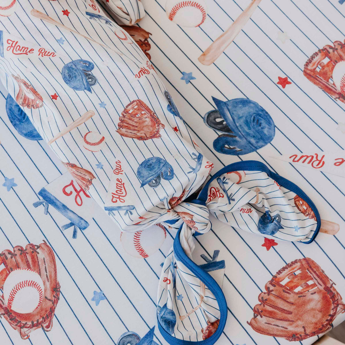 Copper Pearl Newborn Knotted Gown - All Star, additional view 1