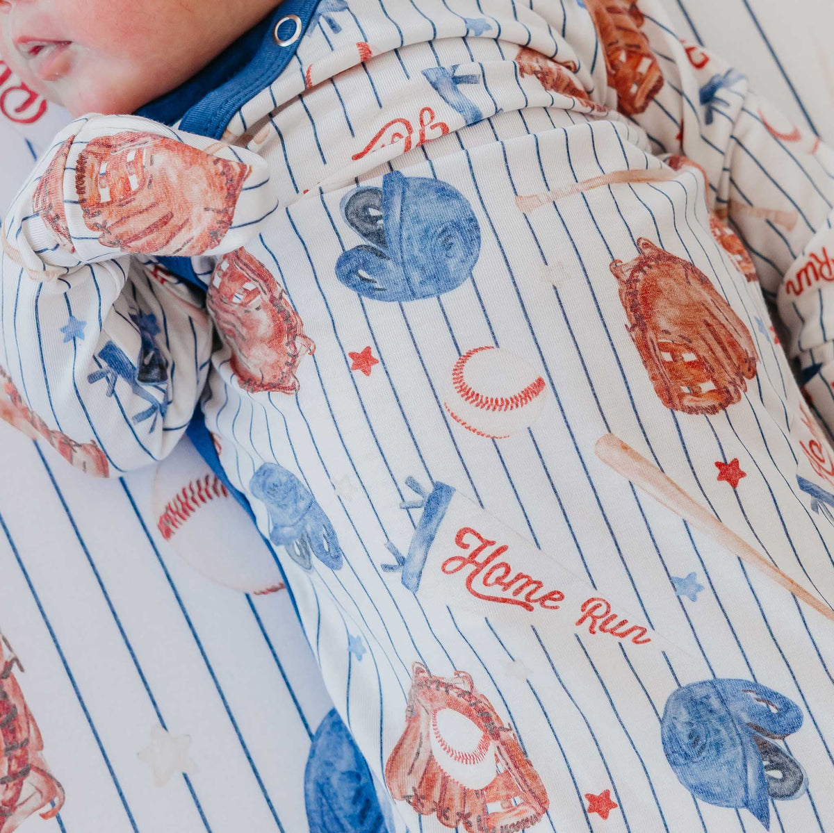 Copper Pearl Newborn Knotted Gown - All Star, additional view 2