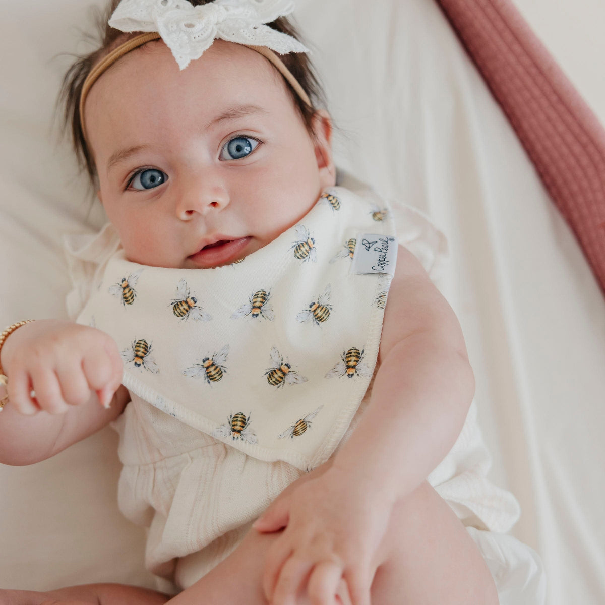 Copper Pearl 4 Pack Baby Bandana Bibs - Catherine, additional view 2