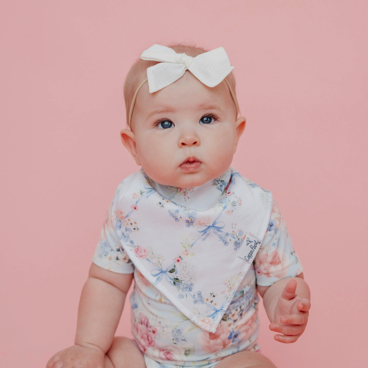 Copper Pearl 4 Pack Baby Bandana Bibs - Genevieve, additional view 1