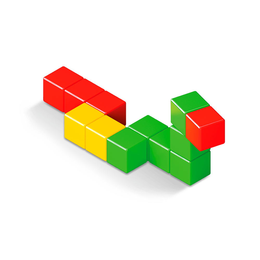 Geomag Magicube Green Line - 16 Cubes official Geomag product image