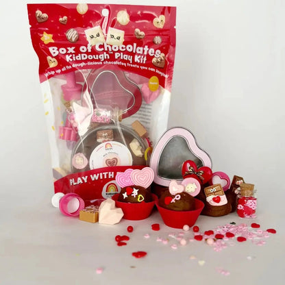 Valentine's Box of Chocolates Kiddough Play Kit Earth Grown KidDoughs Lil Tulips