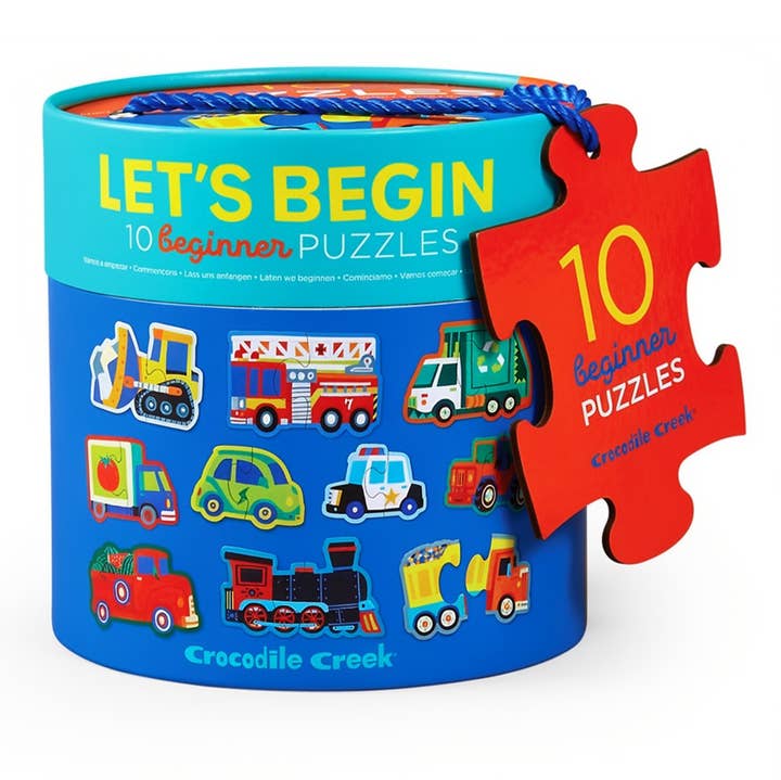 Vehicles Let's Begin Puzzles Crocodile Creek Lil Tulips