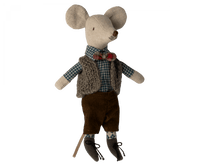 Vest, Pants and Bowtie for Grandpa Mouse Maileg Lil Tulips