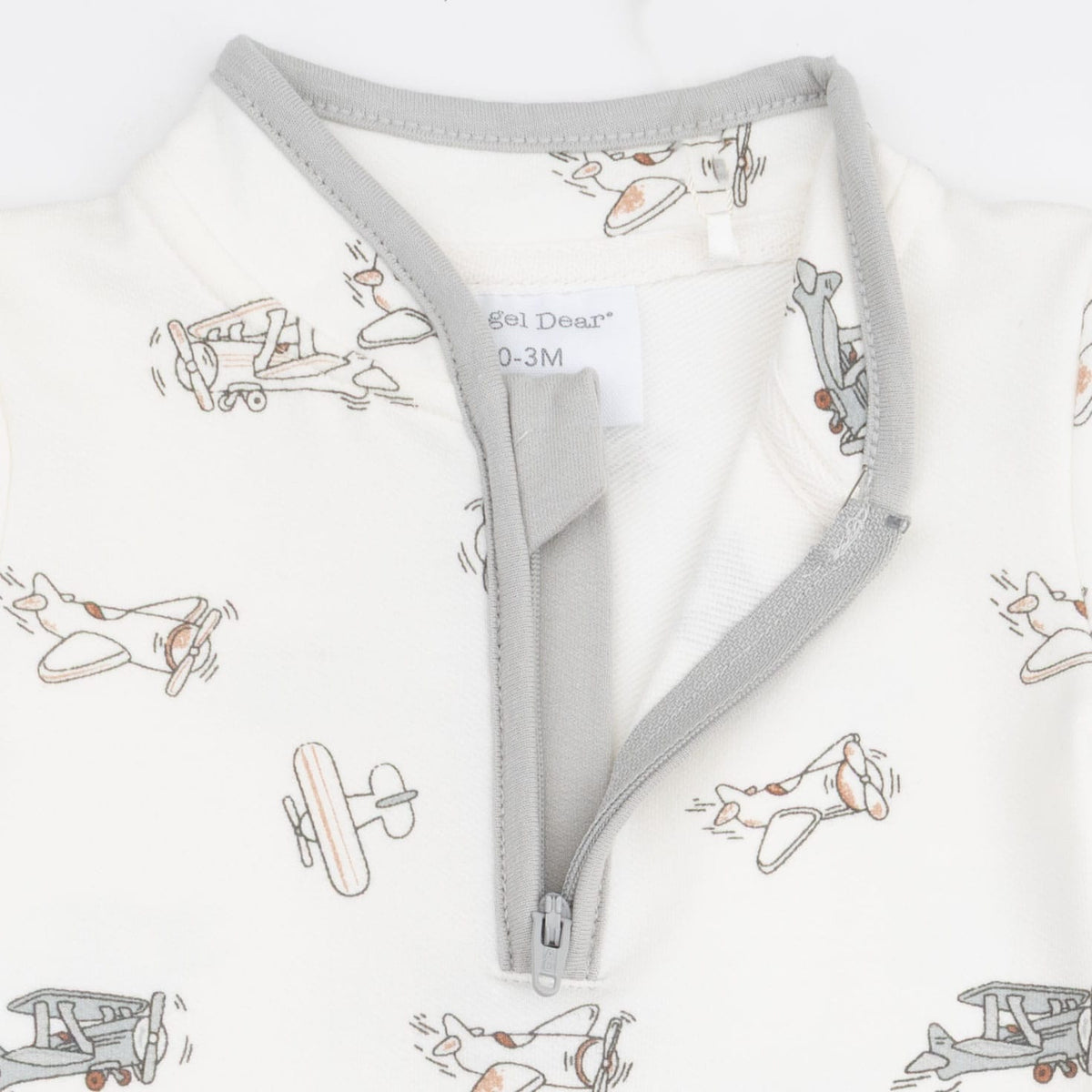 Vintage Airplane Pilots - Zip Neck Romper Angel Dear Lil Tulips