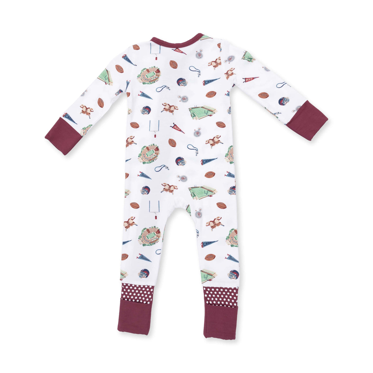 Vintage Football - Convertible Romper Angel Dear Lil Tulips