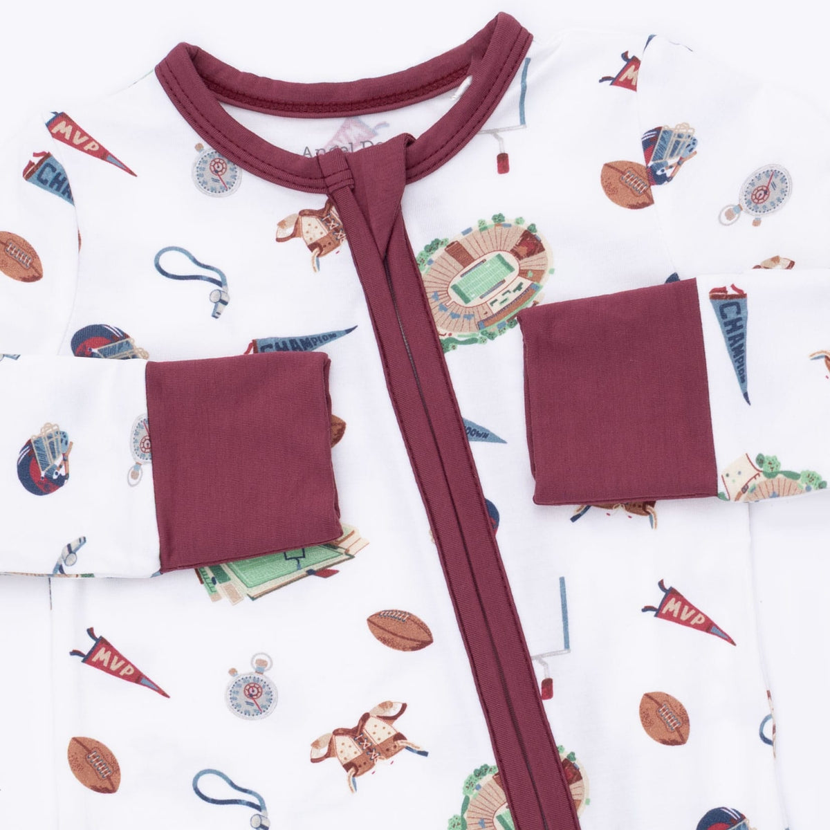 Vintage Football - Convertible Romper Angel Dear Lil Tulips
