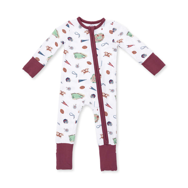 Vintage Football - Convertible Romper Angel Dear Lil Tulips