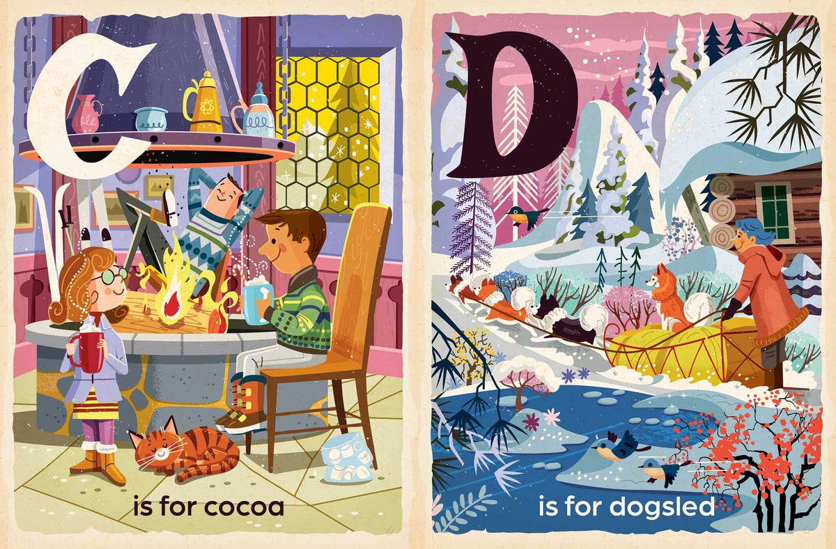 W Is for Winter Board Book Gibbs-Smith Lil Tulips