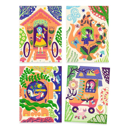 Wacky Houses Scratch Cards Activity Djeco Lil Tulips