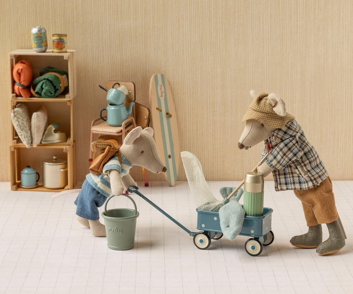 Wagon, Mouse - Blue Default Maileg Lil Tulips