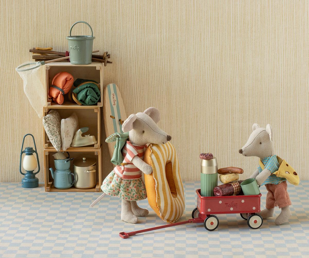 Wagon, Mouse - Red Default Maileg Lil Tulips