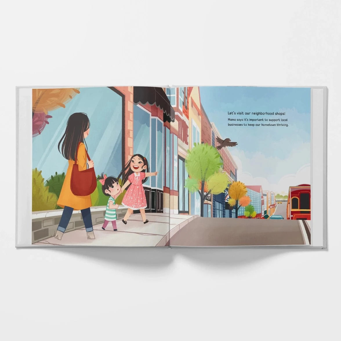 We Shop Small - A Children's Book On Community & Connection Lychee Press Lil Tulips