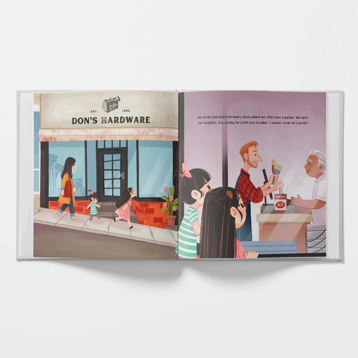 We Shop Small - A Children's Book On Community & Connection Lychee Press Lil Tulips