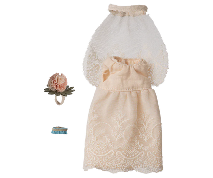 Wedding dress, Mum mouse Maileg Lil Tulips