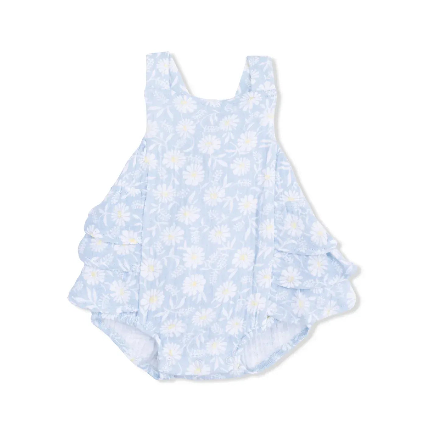 Western Daisies - Ruffle Sunsuit Angel Dear Lil Tulips