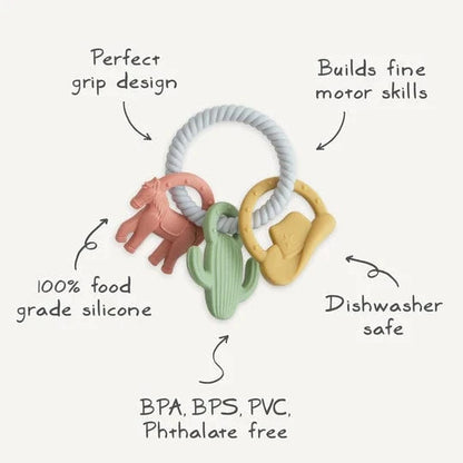 Western Teething Ring Mushie Lil Tulips