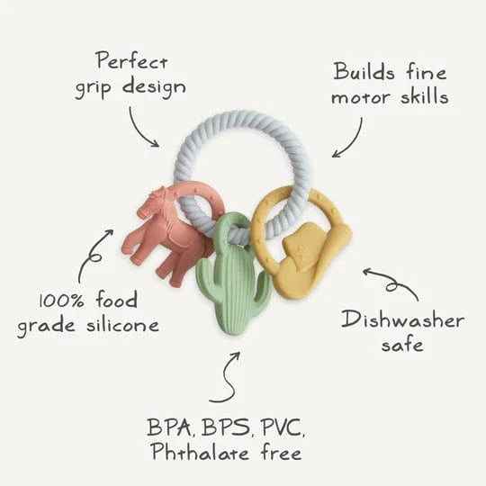 Western Teething Ring Mushie Lil Tulips