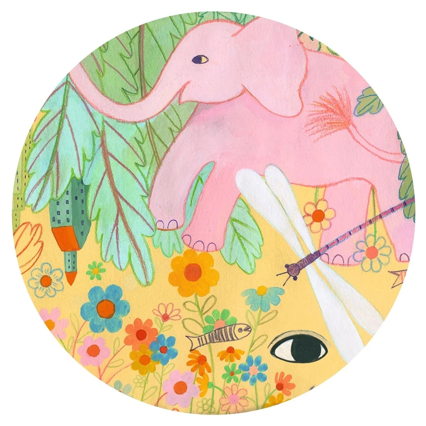 Whale 150pc Puzz'Art Shaped Jigsaw Puzzle + Poster Djeco Lil Tulips