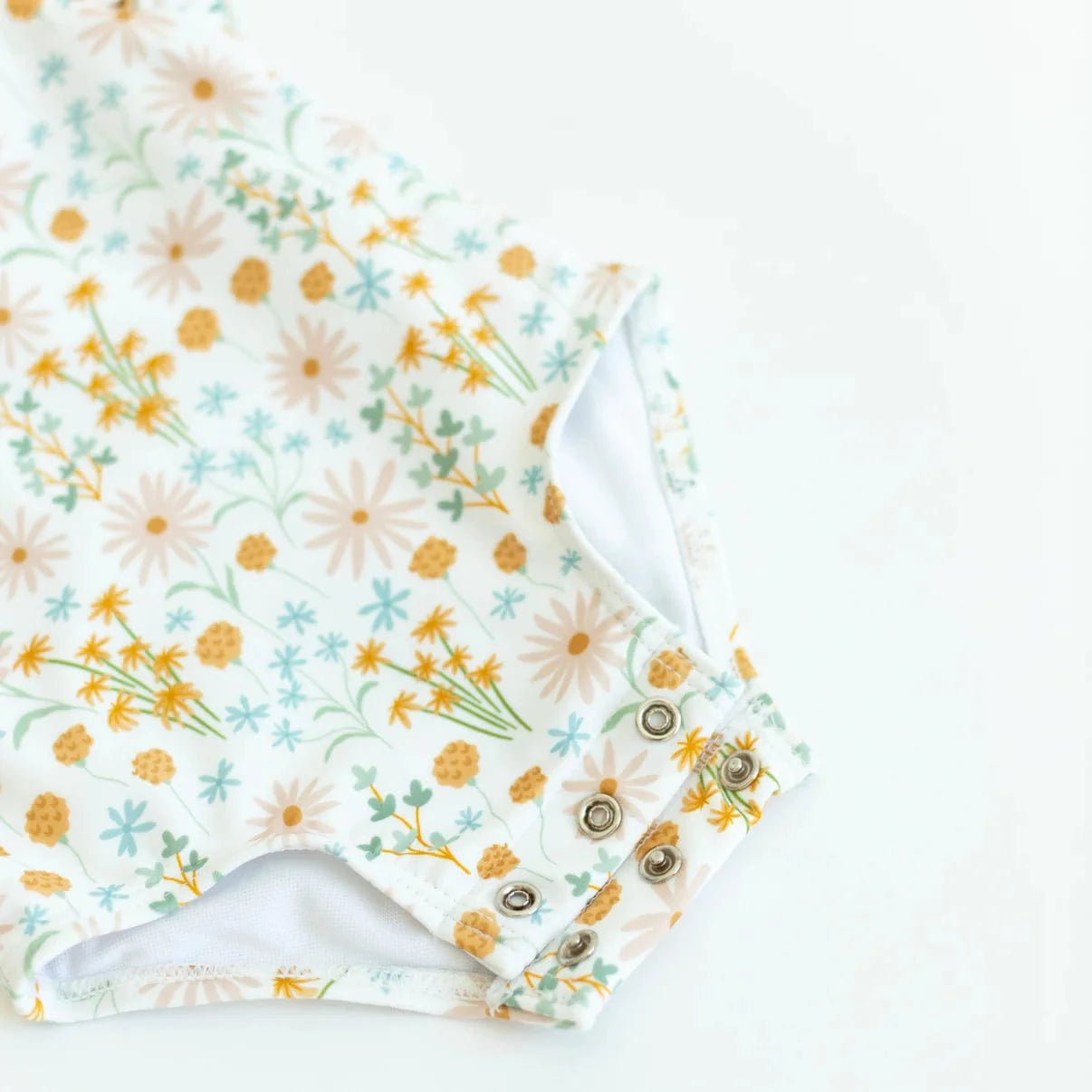 Whimsical Floral Ruffle Sleeves One-Piece Bathing Suit Brave Little Ones Lil Tulips
