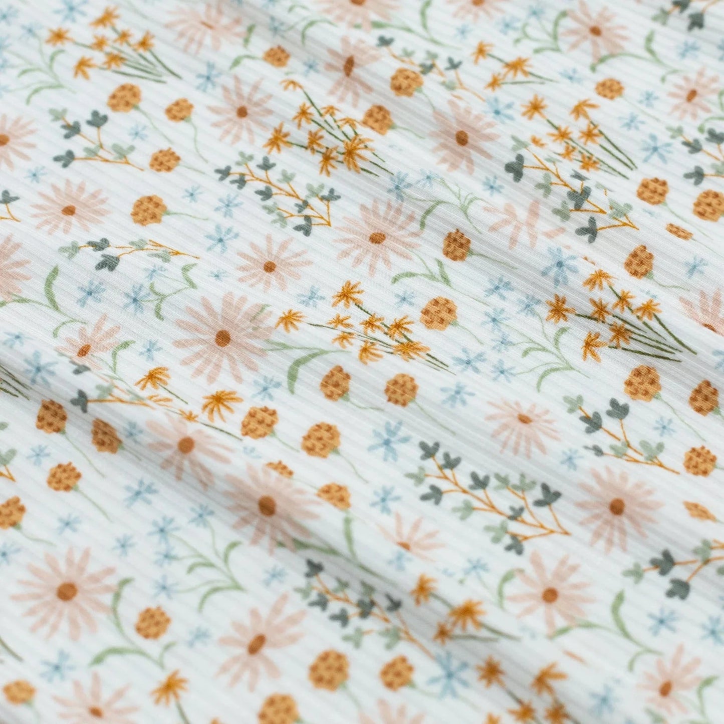 Whimsical Floral Small Ribbed Adult Blanket Brave Little Ones Blankets Lil Tulips