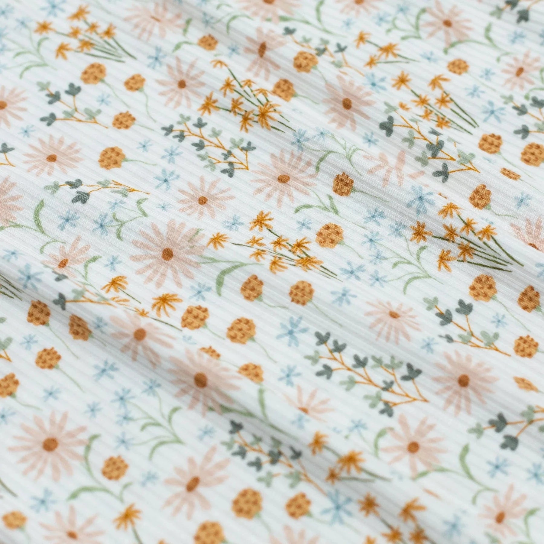 Whimsical Floral Small Ribbed Adult Blanket Brave Little Ones Blankets Lil Tulips