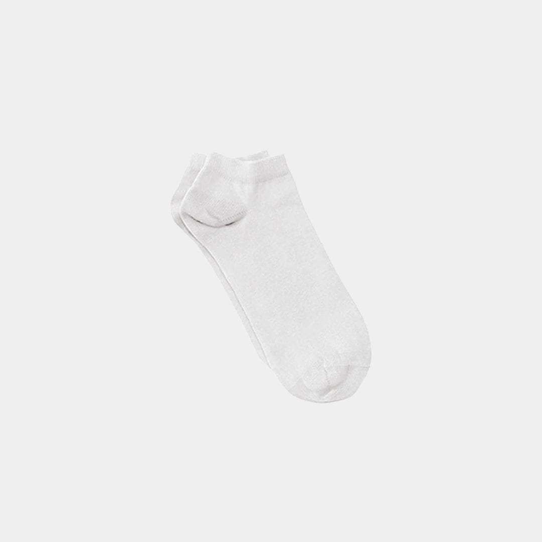 White Adult Lightweight Organic Cotton Ankle Socks Small Q for Quinn Lil Tulips