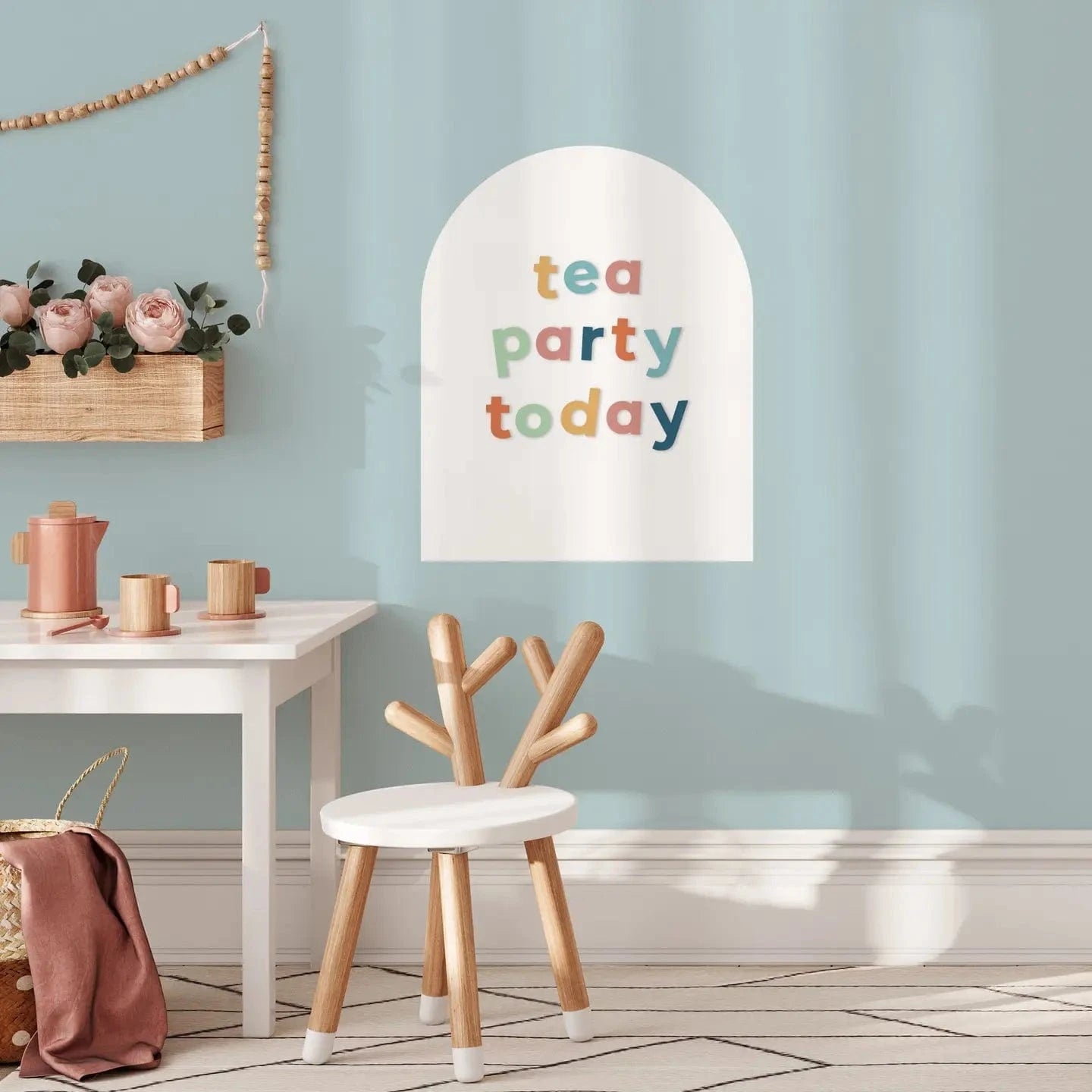 White Magnetic Arch Wall Decal - MINI The Type Set Co. Lil Tulips