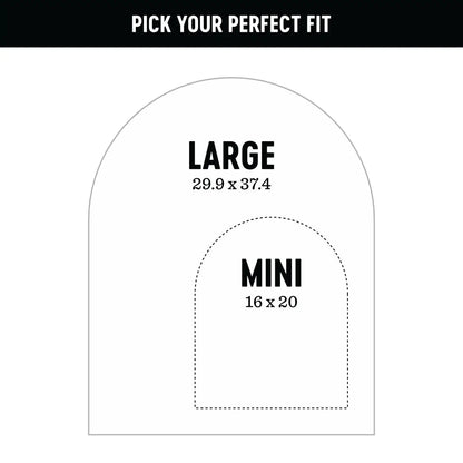 White Magnetic Arch Wall Decal - MINI The Type Set Co. Lil Tulips