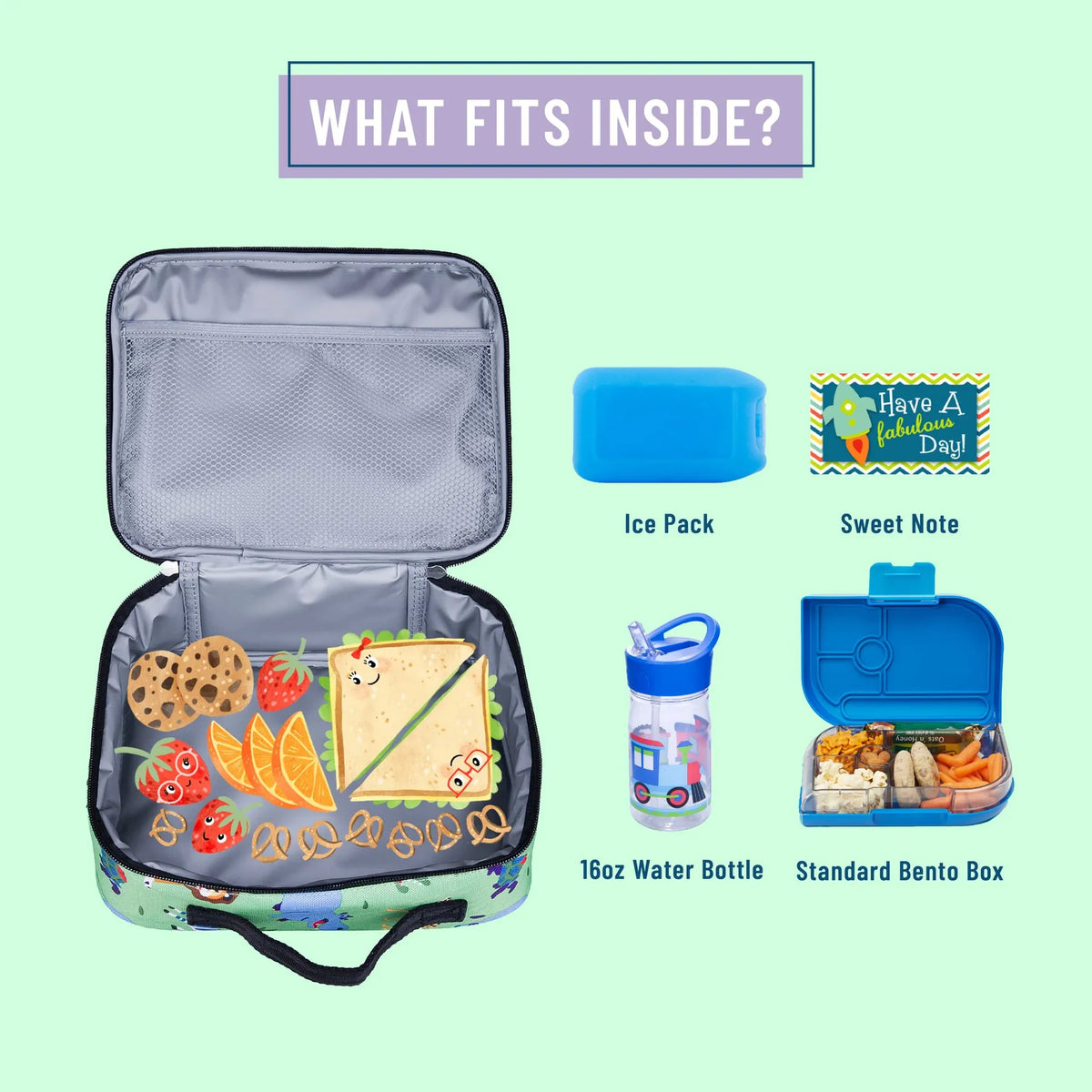Wild Animals Lunch Box Wildkin Lil Tulips