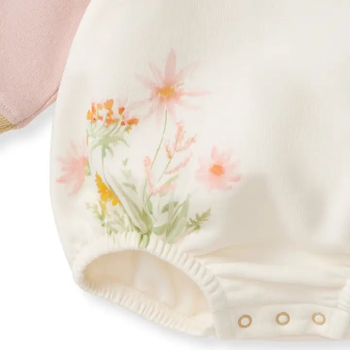 Wild Floral Sweatshirt Bodysuit Burt's Bees Baby Lil Tulips